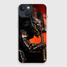 Чехол для iPhone 13 с принтом БЕРСЕРК оранжевый ,  |  | anime | berserk | аниме | берсерк | бесерк | гатс | манга | мультфильм