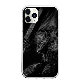 Чехол для iPhone 11 Pro матовый с принтом БЕРСЕРК черно - белый , Силикон |  | anime | berserk | аниме | берсерк | бесерк | гатс | манга | мультфильм