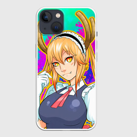 Чехол для iPhone 13 с принтом Тору ,  |  | anime | manga | miss kobayashis dragon maid | аниме | дракон горничная кобаяши | канна камуй | кетцалькоатль | лукоа | макото такия | манга | тору | фафнир