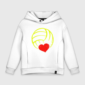 Детское худи Oversize хлопок с принтом Volleyball Heart , френч-терри — 70% хлопок, 30% полиэстер. Мягкий теплый начес внутри —100% хлопок | боковые карманы, эластичные манжеты и нижняя кромка, капюшон на магнитной кнопке | ball | beach | game | heart | love | sport | volley | volleyball | волейбол | волейболист | волейболистка | гол | игра | игрок | мяч | площадка | пляж | пляжный | победа | сердце | сетка | спорт | тренер | чемпион