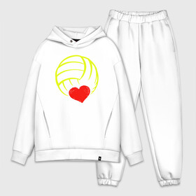 Мужской костюм хлопок OVERSIZE с принтом Volleyball Heart ,  |  | ball | beach | game | heart | love | sport | volley | volleyball | волейбол | волейболист | волейболистка | гол | игра | игрок | мяч | площадка | пляж | пляжный | победа | сердце | сетка | спорт | тренер | чемпион