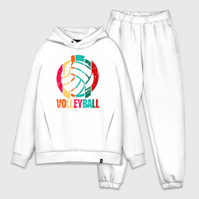 Мужской костюм хлопок OVERSIZE с принтом Волейбол ,  |  | ball | beach | game | sport | volley | volleyball | волейбол | волейболист | волейболистка | гол | игра | игрок | мяч | площадка | пляж | пляжный | победа | сетка | спорт | тренер | чемпион