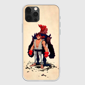 Чехол для iPhone 12 Pro Max с принтом Рю и Акума , Силикон |  | akuma | fighting | game | games | ruy | ryu | street fighter | акума | игра | игры | классика | рю | стрит файтер | уличный боец