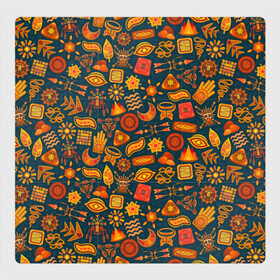 Магнитный плакат 3Х3 с принтом Узор из бактерий и не только , Полимерный материал с магнитным слоем | 9 деталей размером 9*9 см | art | background | pattern | signs | texture | арт | знаки | паттерн | текстура | узор | фон