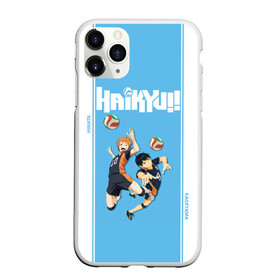 Чехол для iPhone 11 Pro Max матовый с принтом Хината и Кагеяма Haikyuu!! , Силикон |  | anime | haikyu | haikyuu | karasuno | manga | аниме | волейбол | волейбольный клуб | вороны | карасуно | король площадки | манга | ниндзя шоё | синяя | старшая школа | тобио кагеяма | хаику | хаикую | шоё хината