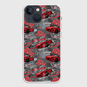 Чехол для iPhone 13 mini с принтом Гоночная машина ,  |  | авто | автолюбитель | автомобили | гонки | гоночная | машина | старт | финиш