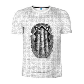 Мужская футболка 3D спортивная с принтом Слава богам родным , 100% полиэстер с улучшенными характеристиками | приталенный силуэт, круглая горловина, широкие плечи, сужается к линии бедра | богам | кельтский | оберег | родным | руны | символы | слава | славянские | узоры