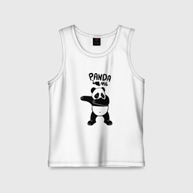 Детская майка хлопок с принтом Панда даббинг ,  |  | Тематика изображения на принте: dabbing | panda | даб | даббинг | дэб | животное | медведи | медведь | панда | панды