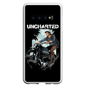 Чехол для Samsung Galaxy S10 с принтом Дерзкий Нейтан , Силикон | Область печати: задняя сторона чехла, без боковых панелей | game | games | uncharted | анчартед | дрейк | игра | игры | мото | мотоциклы | натан | нейтан