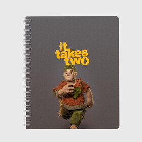 Тетрадь с принтом It takes two | Нужны двое (Z) , 100% бумага | 48 листов, плотность листов — 60 г/м2, плотность картонной обложки — 250 г/м2. Листы скреплены сбоку удобной пружинной спиралью. Уголки страниц и обложки скругленные. Цвет линий — светло-серый
 | Тематика изображения на принте: hakim | hazelight studios | it takes two | joy | mei | takes two | для этого нужны двое | коди | компьютерная игра | мей | мэй | нужны двое | радость | хаким