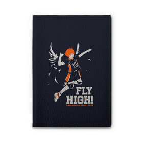 Обложка для автодокументов с принтом fly high! Шоё Хината Haikyuu!! , натуральная кожа |  размер 19,9*13 см; внутри 4 больших “конверта” для документов и один маленький отдел — туда идеально встанут права | 10 номер | anime | haikyu | haikyuu | hinata shoyo | karasuno | manga | аниме | волейбол | волейбольный клуб | иероглифы | карасуно | лети высоко | лого | манга | надпись | прыжок | старшая школа | хаику | хаикую