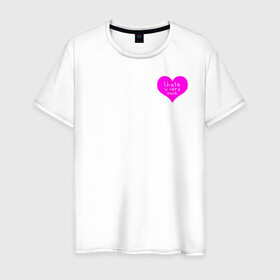 Мужская футболка хлопок с принтом I hate u , 100% хлопок | прямой крой, круглый вырез горловины, длина до линии бедер, слегка спущенное плечо. | hate | heart | love | любовь | ненавижу | ненависть | сердце