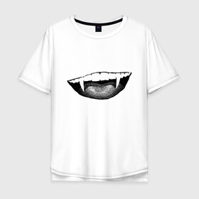 Мужская футболка хлопок Oversize с принтом Ковид  , 100% хлопок | свободный крой, круглый ворот, “спинка” длиннее передней части | индийский | клыки | ковид | оскал | улыбка | штамм