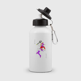 Бутылка спортивная с принтом Хисока Джокер , металл | емкость — 500 мл, в комплекте две пластиковые крышки и карабин для крепления | Тематика изображения на принте: аниме карты джокер