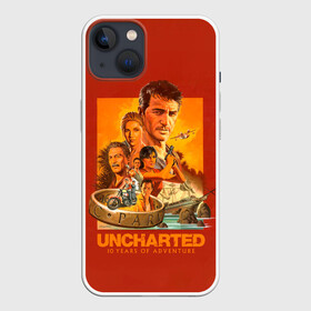 Чехол для iPhone 13 с принтом 10 years Uncharted ,  |  | game | games | uncharted | анчартед | дрейк | игра | игры | натан | нейтан