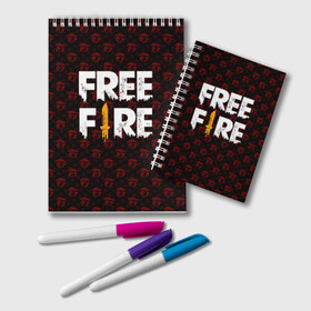 Блокнот с принтом FREEFIRE | PATTERN GARENA (Z) , 100% бумага | 48 листов, плотность листов — 60 г/м2, плотность картонной обложки — 250 г/м2. Листы скреплены удобной пружинной спиралью. Цвет линий — светло-серый
 | Тематика изображения на принте: 111dots studio | battlegrounds | free fire | freefire | game | garena | garena free fire | гарена | игра | игры | киберспорт | королевская битва | мобильная игра | онлайн игра | пабг | фри фаер | фрифаер | экшн