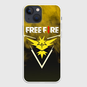 Чехол для iPhone 13 mini с принтом FREEFIRE | YELLOW SMOKE (Z) ,  |  | 111dots studio | battlegrounds | free fire | freefire | game | garena | garena free fire | гарена | игра | игры | киберспорт | королевская битва | мобильная игра | онлайн игра | пабг | фри фаер | фрифаер | экшн