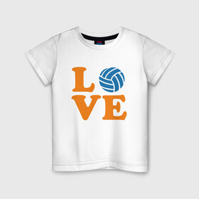 Детская футболка хлопок с принтом Volleyball Love , 100% хлопок | круглый вырез горловины, полуприлегающий силуэт, длина до линии бедер | ball | beach | game | mother | sport | volley | volleyball | волейбол | волейболист | волейболистка | гол | игра | игрок | мама | мяч | площадка | пляж | пляжный | победа | сетка | спорт | тренер | чемпион