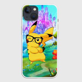 Чехол для iPhone 13 с принтом Пикачу в сказочном королевстве ,  |  | anime | picachu | pikachu | аниме | милый | пика | пикачу | покебол | покемон