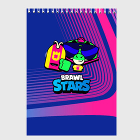 Скетчбук с принтом Плохиш Базз Buzz Brawl Stars , 100% бумага
 | 48 листов, плотность листов — 100 г/м2, плотность картонной обложки — 250 г/м2. Листы скреплены сверху удобной пружинной спиралью | Тематика изображения на принте: brawl | brawl stars | brawlstars | brawl_stars | buz | buzz | баз | базз | бравл | бравлстарс | буз