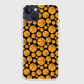 Чехол для iPhone 13 с принтом Баскетбольные Мячи ,  |  | ball | basketball | championship | chicago bulls | club | competition | game | league | michael jordan | nba | sport | team | tournament | баскетбол | джордан | игра | клуб | майкл джордан | мяч | нба | соревнования | спорт | турнир | чемпионат 