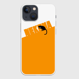 Чехол для iPhone 13 mini с принтом Старшая Некома | Haikyuu ,  |  | anime | haikyu | haikyuu | manga | nekoma high | аниме | волейбол | волейбольный клуб | кот | коты | кошка | кошки | красная | лого | логотип | манга | надпись | старшая некома | старшая школа | хаику | хаикую