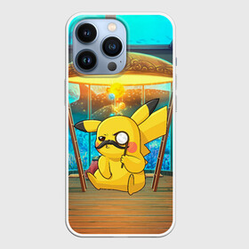 Чехол для iPhone 13 Pro с принтом Пикачу детектив ,  |  | anime | picachu | pikachu | аниме | милый | пика | пикачу | покебол | покемон