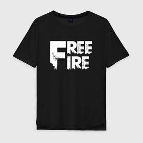 Мужская футболка хлопок Oversize с принтом FREEFIRE FF WHITE LOGO (Z) , 100% хлопок | свободный крой, круглый ворот, “спинка” длиннее передней части | Тематика изображения на принте: 111dots studio | battlegrounds | free fire | freefire | game | garena | garena free fire | гарена | игра | игры | киберспорт | королевская битва | мобильная игра | онлайн игра | пабг | фри фаер | фрифаер | экшн