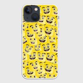 Чехол для iPhone 13 mini с принтом Позитив ,  |  | emoji | emoticons | smile | знак | колобок | позитив | рожица | символ | смайл | смайлики | улыбка | эмодзи