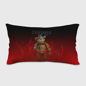 Подушка 3D антистресс с принтом FNAF FREDDY , наволочка — 100% полиэстер, наполнитель — вспененный полистирол | состоит из подушки и наволочки на молнии | Тематика изображения на принте: игры | искры | красный | стиль | фнаф | фредди