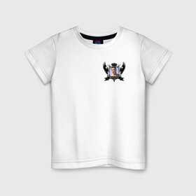 Детская футболка хлопок с принтом Gachi Coart of Arms , 100% хлопок | круглый вырез горловины, полуприлегающий силуэт, длина до линии бедер | aniki | billy | billy herrington | gachi | gachimuchi | van | van darkholm | аники | билли | гачи | гачибасс | гачимучи