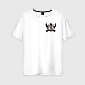 Женская футболка хлопок Oversize с принтом Gachi Coart of Arms , 100% хлопок | свободный крой, круглый ворот, спущенный рукав, длина до линии бедер
 | aniki | billy | billy herrington | gachi | gachimuchi | van | van darkholm | аники | билли | гачи | гачибасс | гачимучи