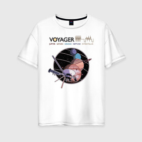 Женская футболка хлопок Oversize VOYAGER купить 