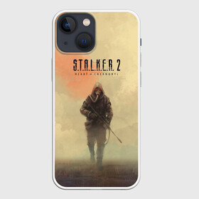 Чехол для iPhone 13 mini с принтом Сталкер одиночка ,  |  | game | games | stalker | долг | зона | игра | игры | меченый | сердце чернобыля | сидорович | сталкер | сталкер 2 | хабар | чернобыль