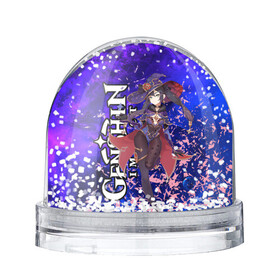 Игрушка Снежный шар с принтом MONA , Пластик | Изображение внутри шара печатается на глянцевой фотобумаге с двух сторон | anime | game | genshin | genshin impact | impact | mona | аниме | игра | мона