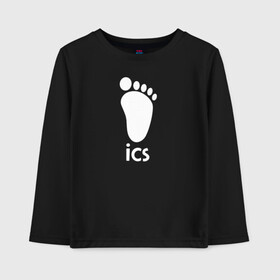 Детский лонгслив хлопок с принтом iCS Foot Logo Haikyu!! , 100% хлопок | круглый вырез горловины, полуприлегающий силуэт, длина до линии бедер | anime | haikyu | haikyuu | karasuno | manga | аниме | белый | волейбол | волейбольный клуб | икс | ицс | карасуно | корпорация | лого | логотип | манга | нога | организатор игр | след | старшая школа | ступня | хаику | хаикую