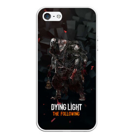 Чехол для iPhone 5/5S матовый с принтом Dying light зомби , Силикон | Область печати: задняя сторона чехла, без боковых панелей | dying light | аномалия | зараженный | монстр | мутант | ужасы | урод | хоррор