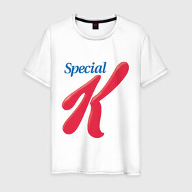 Мужская футболка хлопок с принтом special k merch Essential , 100% хлопок | прямой крой, круглый вырез горловины, длина до линии бедер, слегка спущенное плечо. | kpop | special k merch essential | корейская попо музыка