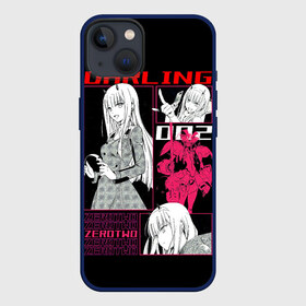 Чехол для iPhone 13 с принтом Зеро Ту с рожками ,  |  | darling in the franxx | zero two | аниме | вайфу | виабу | девушка | зеро ту | любимый во франксе | ноль два | сенпай