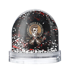Игрушка Снежный шар с принтом Элвис Пресли Rock n roll , Пластик | Изображение внутри шара печатается на глянцевой фотобумаге с двух сторон | rock n roll | гитары | рок | рокер | рокнрол | рокнролл | череп | элвис пресли