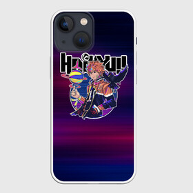 Чехол для iPhone 13 mini с принтом Шоё Хината киберпанк Haikyu ,  |  | 10 номер | haikyu | haikyuu | hinata shoyo | karasuno | аниме | волейбол | волейбольный клуб | карасуно | коротышка | красный | мальчик мяч | манга | рыжик | старшая школа | хаикую | чиби чан | шоё хината