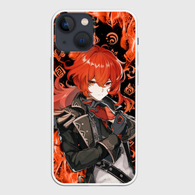 Чехол для iPhone 13 mini с принтом DILUC (FIRE) ,  |  | Тематика изображения на принте: anime | diluc | game | genshin | genshin impact | impact | аниме | дилюк | игра