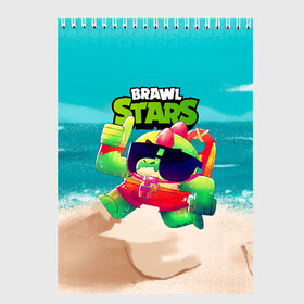 Скетчбук с принтом Базз Buzz Brawl Stars пляж , 100% бумага
 | 48 листов, плотность листов — 100 г/м2, плотность картонной обложки — 250 г/м2. Листы скреплены сверху удобной пружинной спиралью | brawl | brawl stars | brawlstars | brawl_stars | buz | buzz | баз | базз | бравл | бравлстарс | буз