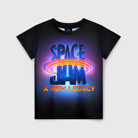 Детская футболка 3D с принтом Space Jam A New Legacy , 100% гипоаллергенный полиэфир | прямой крой, круглый вырез горловины, длина до линии бедер, чуть спущенное плечо, ткань немного тянется | space jam | space jam 2 | space jam a new legacy | vdzabma | космический джем | космический джем 2 | космический джем: новое поколение