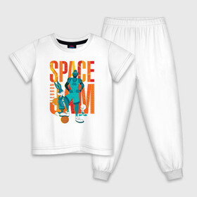 Детская пижама хлопок с принтом Space Jam Lebron , 100% хлопок |  брюки и футболка прямого кроя, без карманов, на брюках мягкая резинка на поясе и по низу штанин
 | bugs bunny | lebron james | space jam | space jam 2 | space jam a new legacy | tweety | vdzabma | багз банни | космический джем | космический джем 2 | космический джем: новое поколение | леброн джеймс | твити