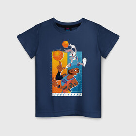 Детская футболка хлопок с принтом Космический Джем 2 Tune Squad , 100% хлопок | круглый вырез горловины, полуприлегающий силуэт, длина до линии бедер | bugs bunny | lebron james | space jam | space jam 2 | space jam a new legacy | tune squad | vdzabma | багз банни | космический джем | космический джем 2 | космический джем: новое поколение | леброн джеймс | тюн сквад