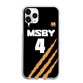 Чехол для iPhone 11 Pro матовый с принтом 4 | MSBY | BLACK JACKALS , Силикон |  | black jackals | fly high | haikyuu | meian | msby | аниме | волейбол | карасуно | хайкью карасуно | хината