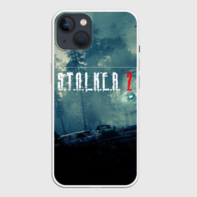 Чехол для iPhone 13 с принтом S.T,A.L.K.E.R. 2 ,  |  | stalker | аномалия | зовприпяти | зона | игра | клык | лес | меченный | монолит. долг | призрак | свобода | сталкер | стрелок | чистоенебо | шрам | шутер