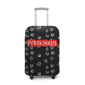 Чехол для чемодана 3D с принтом Bloody Pyrokinesis , 86% полиэфир, 14% спандекс | двустороннее нанесение принта, прорези для ручек и колес | hip hop | pyrokinesis | rap | rep | андрей фёдорович | исполнители | исполнитель | музыка | пирокинезис | пирокинесис | реп