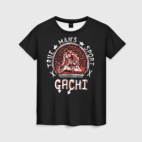 Женская футболка 3D с принтом Boss of gym , 100% полиэфир ( синтетическое хлопкоподобное полотно) | прямой крой, круглый вырез горловины, длина до линии бедер | gachi | gachimuchi | mem | muchi | ван дерхольм | гачи | гачимучи | мем | мучи | рикардо милос